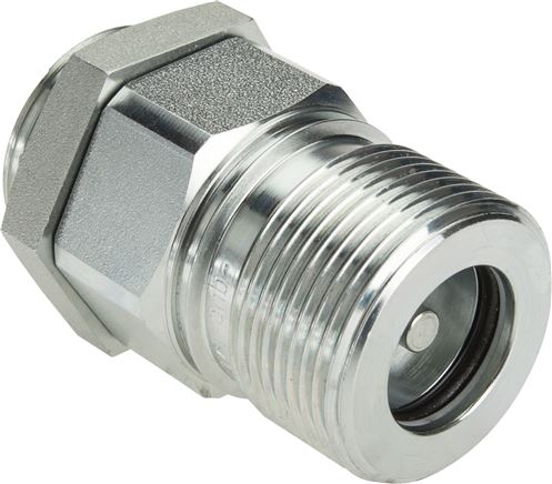 Exemplary representation: Vehicle screw coupling with female thread, fixed half